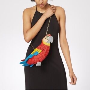 SERPUI Macaw Wicker Crossbody / Clutch Bag